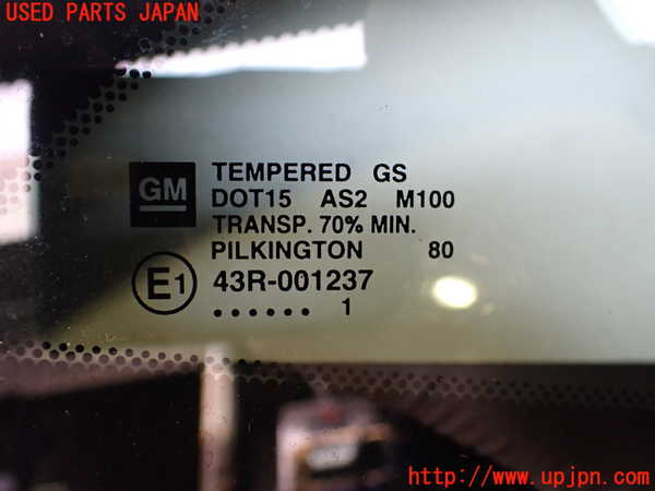 2UPJ-25341380]シボレー・カマロ(不明)右クォーターガラス 43R-001237 M100 中古_m0002.jpg