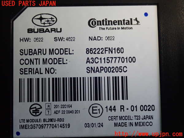 2UPJ-25436150]クロストレック(GUE)コンピューター5 (86222FN160) 中古_m0003.jpg