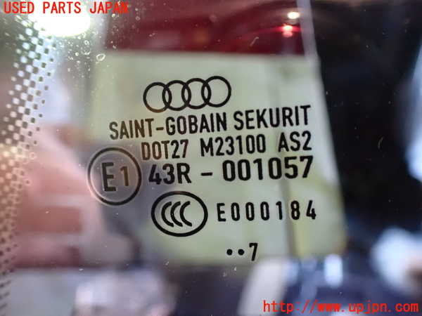 2UPJ-25451382]アウディ・TT クーペ(8JBWA)左クォーターガラス (43R-001057 M23100) 中古_m0002.jpg