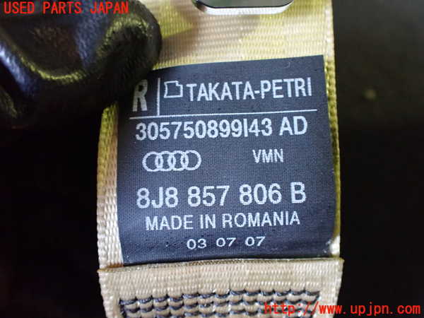 2UPJ-25457155]アウディ・TT クーペ(8JBWA)右2列目シートベルト 中古_m0002.jpg