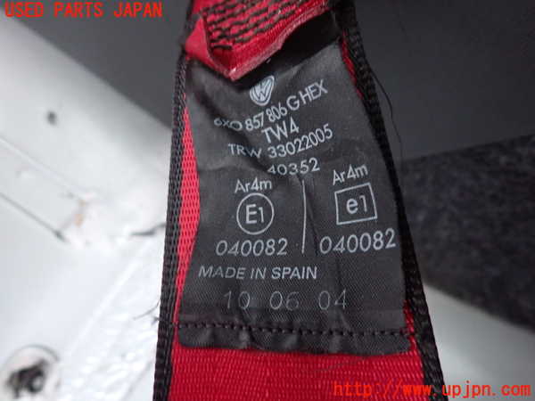 2UPJ-25637155]VW ルポGTI(6EAVY)右2列目シートベルト 中古_m0002.jpg