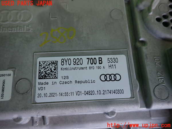 2UPJ-25806170]アウディ・A3 スポーツバック(GYDNNF)スピードメーター 中古_m0003.jpg