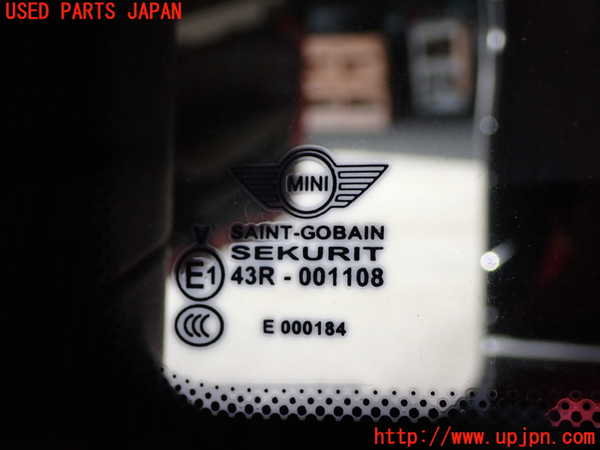 1UPJ-26231382]BMW ミニ(MINI)ジョンクーパーワークス(JCW)(MFJCW R56)左クォーターガラス 43R-001108 中古_m0002.jpg