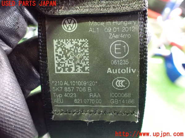 2UPJ-26337045]VW ゴルフ カブリオレ(カブリオ)(1KCAVK)運転席シートベルト 中古_m0003.jpg