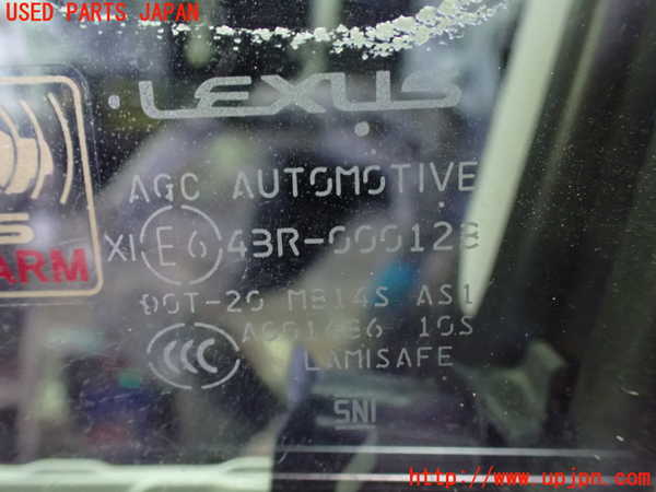 5UPJ-26511260]レクサス・RX200t(AGL20W)左前ドア AGC M814S 【ジャンク】_m0004.jpg