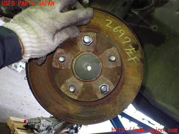 5UPJ-26974295]ステージア(WGC34)左フロントナックルハブ 中古_m0001.jpg