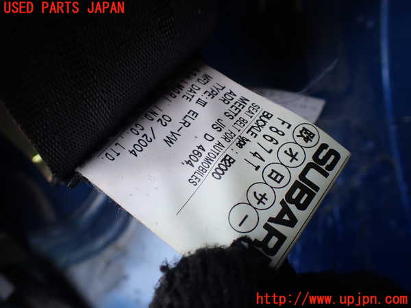 1UPJ-27087155]インプレッサ WRX-STi(GDB)右2列目シートベルト 中古_m0002.jpg