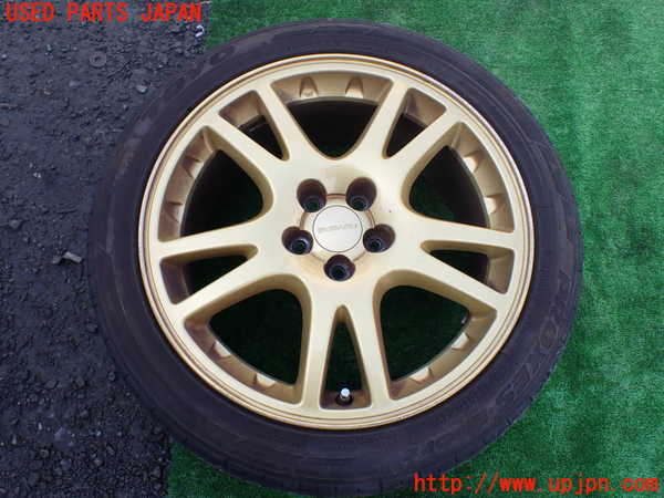 1UPJ-27089038]インプレッサ WRX-STi(GDB)タイヤ　ホイール　1本③ 225/45ZR1 中古_m0001.jpg