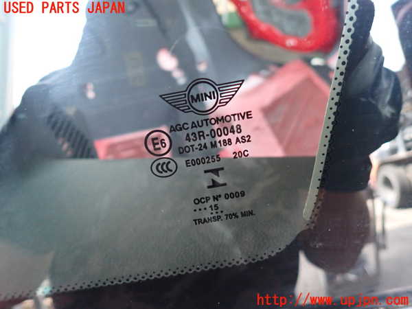 2UPJ-27151380]BMW ミニ(MINI)クーパーS(XS20)右クォーターガラス (43R-00048) 中古_m0002.jpg