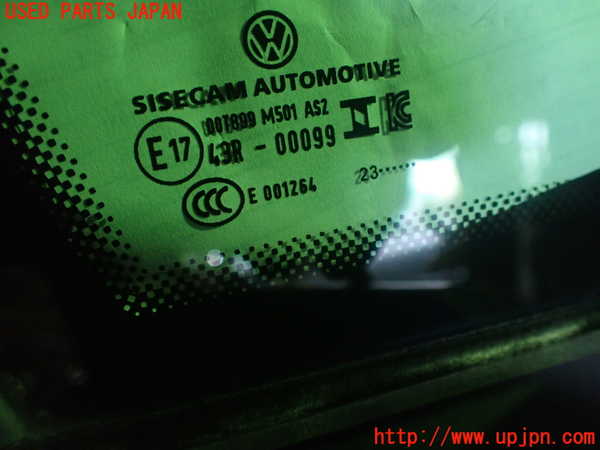 1UPJ-27191200]VW ゴルフ(CDDLA)右フロント三角窓ガラス 43R-00099 中古_m0003.jpg