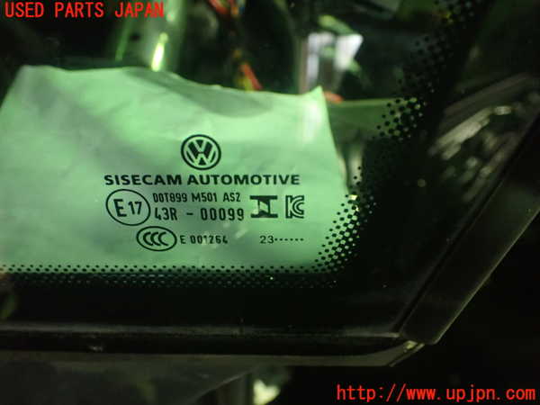 1UPJ-27191202]VW ゴルフ(CDDLA)左フロント三角窓ガラス 43R-00099 中古_m0003.jpg