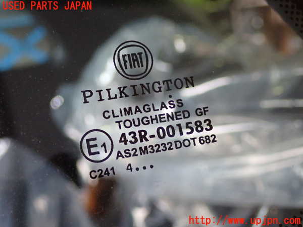1UPJ-27201382]アバルト・500(312142)左クォーターガラス 43R-001583 中古_m0002.jpg