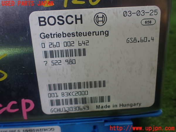 1UPJ-27266115]BMW Z4 ロードスター(BT30 E85)ミッションコンピューター 中古_m0004.jpg