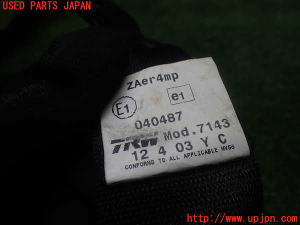 1UPJ-27267075]BMW Z4 ロードスター(BT30 E85)助手席シートベルト 中古_m0004.jpg