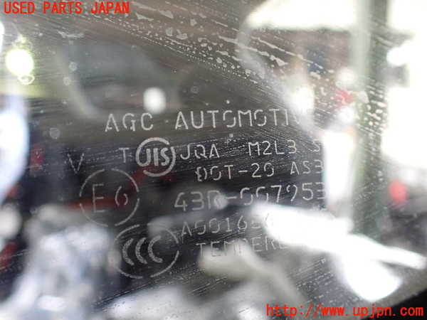 2UPJ-27351382]アウトランダーPHEV(GG2W)左クォーターガラス (43R-007953) 中古_m0002.jpg