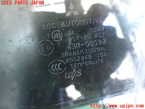 2UPJ-27361268]ランエボ10(CZ4A)左前ドアガラス (43R-00033 M2H3) 中古_m0002.jpg
