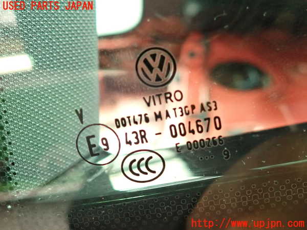 2UPJ-27501382]VW ザ･ビートル(16CZD)左クォーターガラス (43R-004670) 中古_m0002.jpg