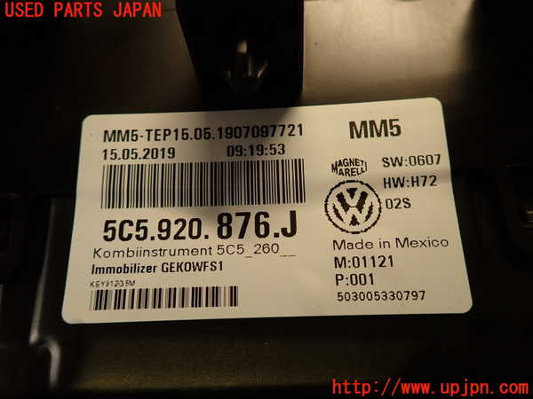 2UPJ-27506170]VW ザ･ビートル(16CZD)スピードメーター 中古_m0004.jpg