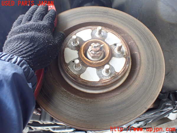5UPJ-27714295]ランエボ10(CZ4A)左フロントナックルハブ 中古_m0002.jpg