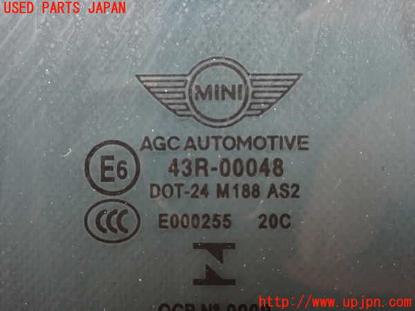 2UPJ-27751380]BMW ミニ(MINI)クーパーD(XT15)右クォーターガラス (43R-00048 M188) 中古  F55_m0003.jpg