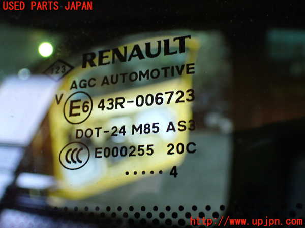 1UPJ-27841382]ルノー・メガーヌ R.S.(ルノー・スポール)(DZF4R)左クォーターガラス AGC M85 中古_m0002.jpg