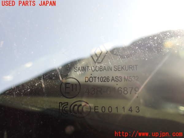 5UPJ-27871380]ルノー・アルカナ(LJLH4MH)右クォーターガラス SEKURIT M532 中古_m0002.jpg