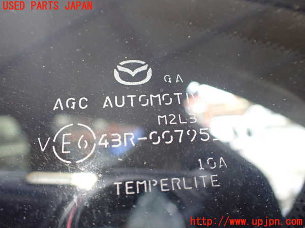 1UPJ-27931382]CX-8(KG5P)左クォーターガラス 中古 AGC M2L3 43R-007953_m0002.jpg