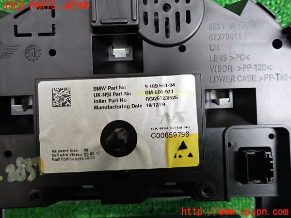2UPJ-28376170]BMW ミニ(MINI)クーパーS(MF16S)(R56)スピードメーター 中古_m0004.jpg