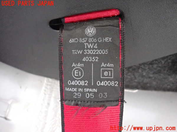 2UPJ-28387155]VW ルポGTI(6EAVY)右2列目シートベルト 中古_m0002.jpg