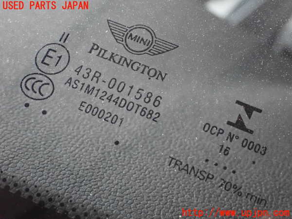 2UPJ-28871195]BMW ミニ(MINI)クーパーD クロスオーバー(YT20)フロントガラス (43R-001586 M1244) 中古 F60_m0002.jpg
