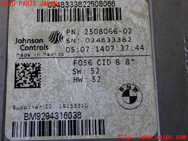 2UPJ-29166629]BMW ミニ(MINI)クーパー(XM15)モニター 中古 F56_m0004.jpg