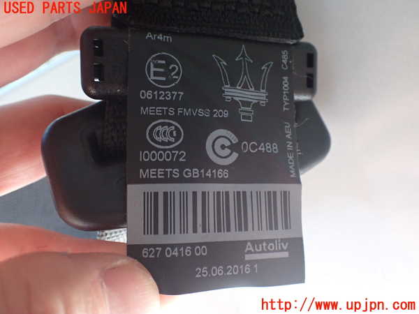 2UPJ-29187155]マセラティ・ギブリ(MG30C)右2列目シートベルト 中古_m0003.jpg