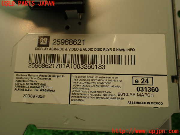 2UPJ-29206629]キャデラック・CTS スポーツセダン(X322B)モニター (左ハンドル) 中古_m0004.jpg