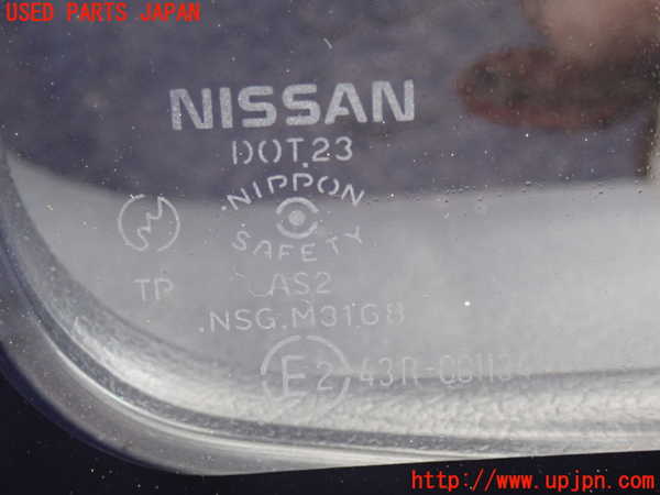 5UPJ-29371382]フェアレディZ(GCZ32)左クォーターガラス (43R-001134) 中古_m0004.jpg