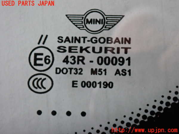 2UPJ-29541195]BMW ミニ(MINI)ジョンクーパーワークス(JCW)(MFJCW)フロントガラス (43R-00091) 中古 (R56)_m0002.jpg