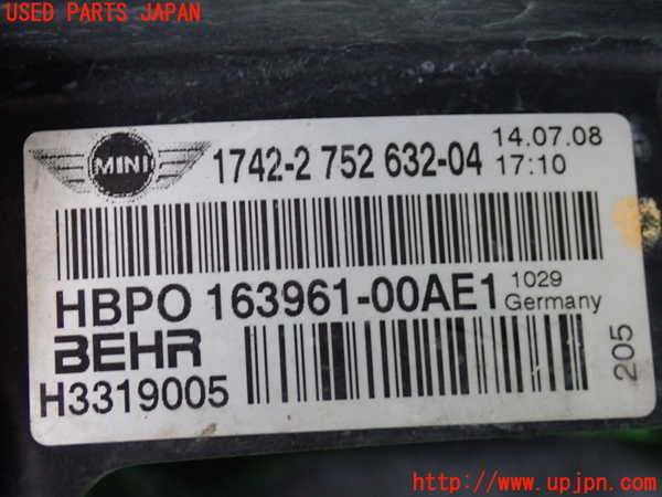 5UPJ-29546836]BMW ミニ(MINI)ジョンクーパーワークス(JCW)(MFJCW)電動ファン1 中古 (R56)_m0005.jpg