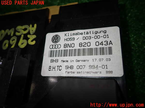 1UPJ-29606066]アウディ・TT クーペ(8NBHEF)エアコンスイッチ1 中古_m0003.jpg