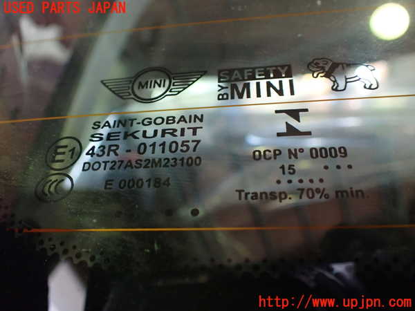 5UPJ-29611566]BMW ミニ(MINI)クーパー F56(XM15)バックドア リアゲート ハッチ 中古 SAINT-GOBAIN SEKURIT M23100 43R-011057_m0002.jpg