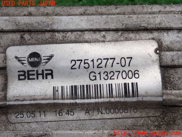 2UPJ-29702451]BMW ミニ(MINI)クーパーS クラブマン(ZG16)(R55)インタークーラー1 中古_m0005.jpg