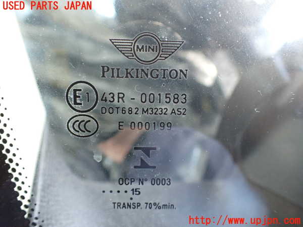 2UPJ-29731382]BMW ミニ(MINI)クーパーS クロスオーバー オール4(ZC16A)左クォーターガラス (43R-001583) 中古 (R60)_m0002.jpg