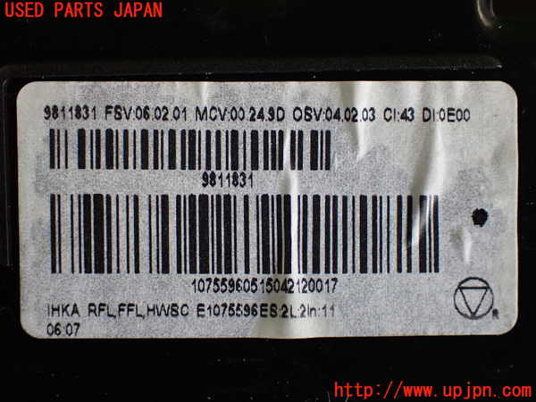 2UPJ-29736066]BMW ミニ(MINI)クーパーS クロスオーバー オール4(ZC16A)エアコンスイッチ1 中古 (R60)_m0003.jpg