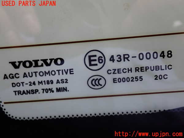 2UPJ-29921382]ボルボ・V40(MD4204T)左クォーターガラス (43R-00048 M189) 中古_m0003.jpg