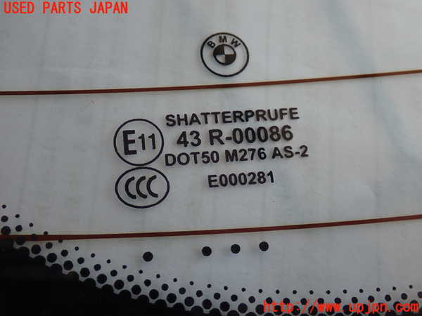 2UPJ-30521560]BMW 320i(PG20)(E90)リアガラス (43R-00086 M276) 中古_m0002.jpg
