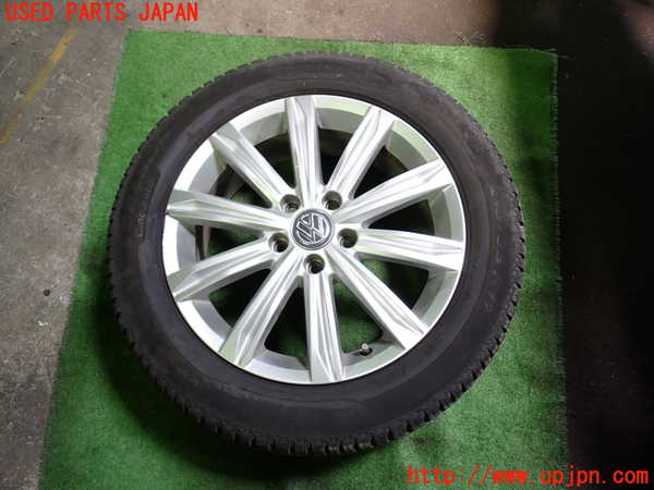 1UPJ-30579038]VW ゴルフ トゥーラン(1TCZD)タイヤ　ホイール　1本③ 215/55R17 中古_m0001.jpg