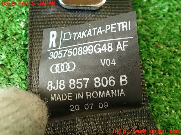 2UPJ-30647155]アウディ・TT クーペ(8JCCZF)右2列目シートベルト 中古_m0003.jpg