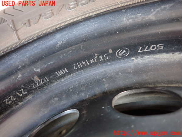 2UPJ-30659022]フィアット・500(31209)タイヤ　ホイール　1本② 175/65R14 中古_m0002.jpg