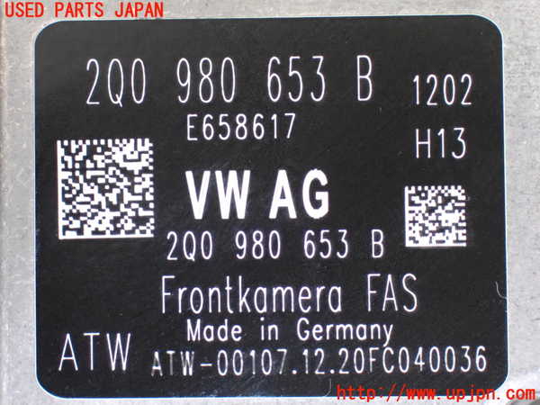 2UPJ-30696382]VW ポロ(AWDKL)センサー2 (フロントカメラ) 中古_m0004.jpg