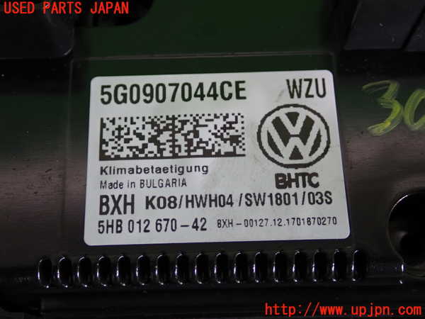 2UPJ-30706066]VW ゴルフ(AUCJZ)エアコンスイッチ1 中古_m0004.jpg