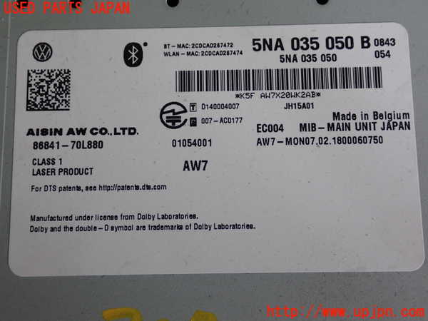 2UPJ-30706589]VW ゴルフ(AUCJZ)カーナビゲーション HDD 中古_m0004.jpg