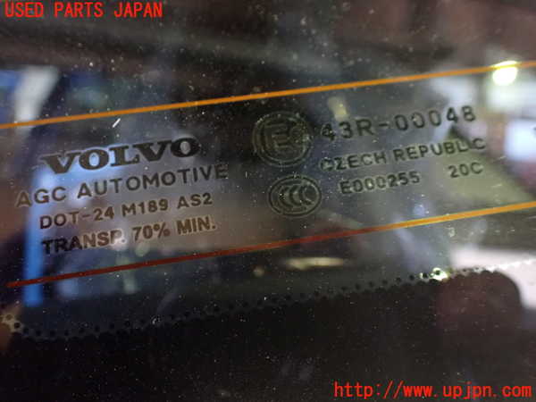 1UPJ-30891382]ボルボ・V40(MD4204T)左クォーターガラス AGC M189 中古_m0002.jpg